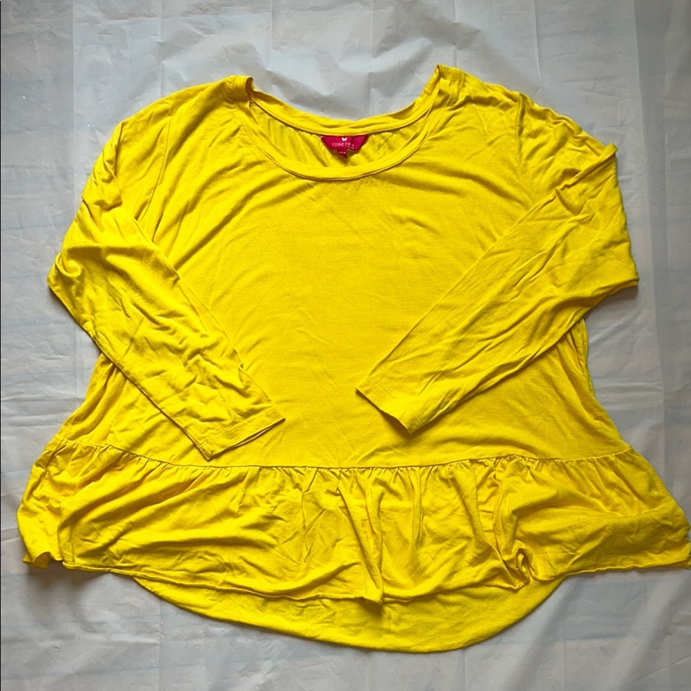Vibrant Stretchy Yellow Top‎ Together Brand Women's Size 16